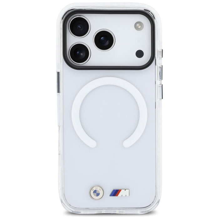 BMW M IML Shockproof Metal Logos MagSafe Case for iPhone 17 Pro Max - Transparent