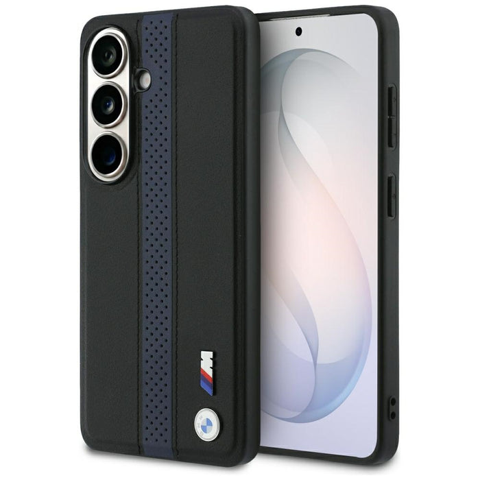 BMW Perforated Stripe Logo MagSafe Case for Samsung Galaxy S26 - Blue