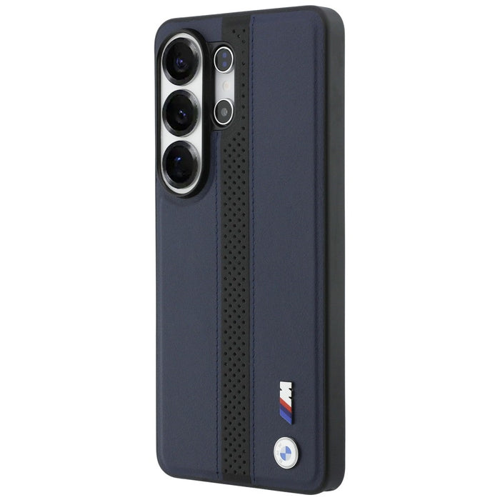 BMW Perforated Stripe Logo MagSafe Case for Samsung Galaxy S26 Ultra - Navy Blue