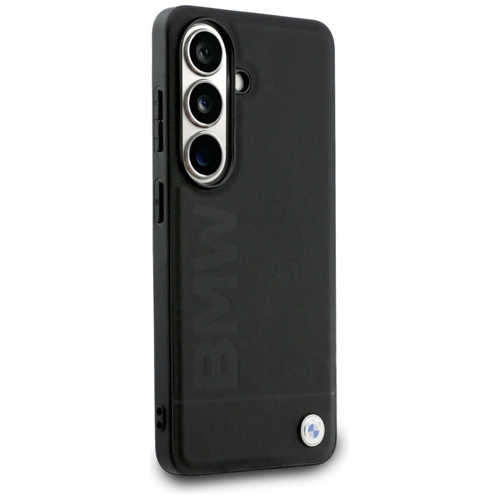 BMW Leather Hot Stamp MagSafe Case for Samsung Galaxy S26 - Black