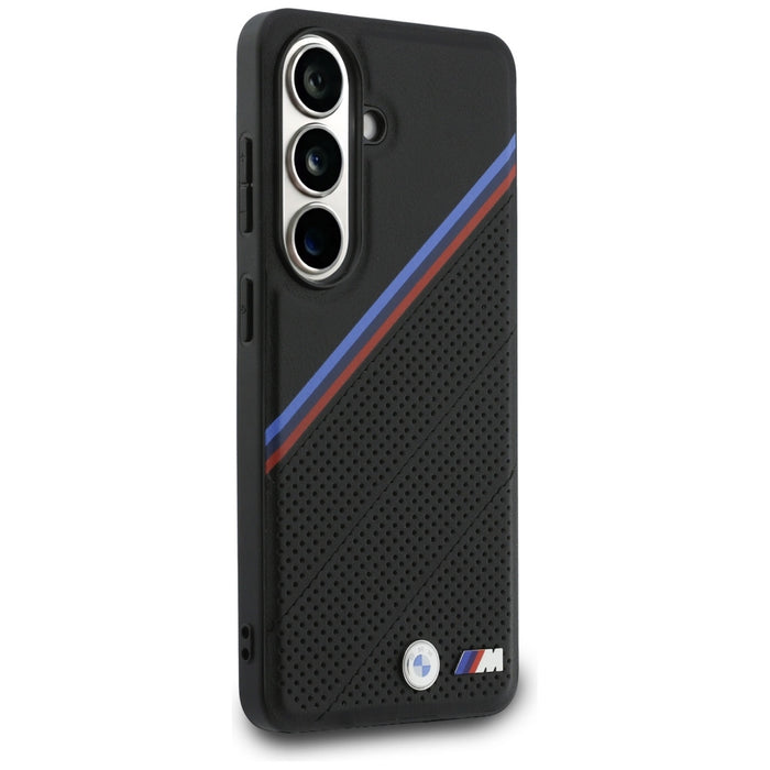 BMW Tricolor Metal Logo MagSafe Case for Samsung Galaxy S26 - Black