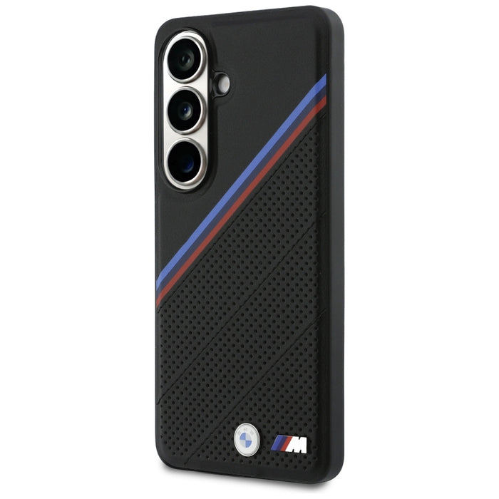 BMW Tricolor Metal Logo MagSafe Case for Samsung Galaxy S26 - Black