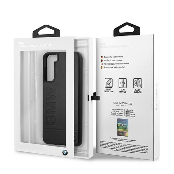 BMW Signature Logo Imprint Case for Samsung Galaxy S21+ - Black