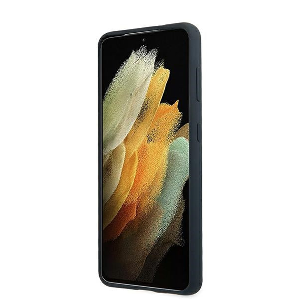 BMW Silicone Signature Case for Samsung Galaxy S21+ - Navy Blue