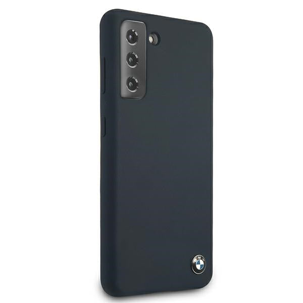 BMW Silicone Signature Case for Samsung Galaxy S21+ - Navy Blue
