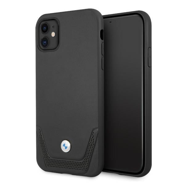BMW Leather Perforate Case for iPhone 11 / Xr - Black