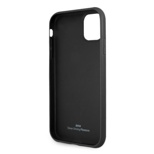BMW Leather Perforate Case for iPhone 11 / Xr - Black