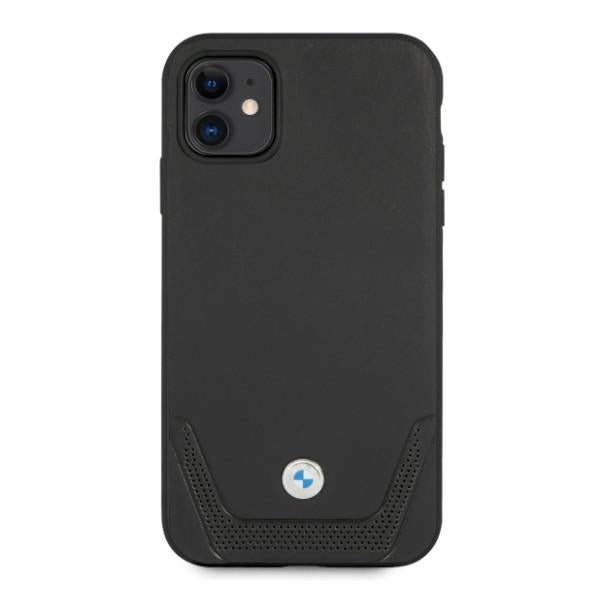 BMW Leather Perforate Case for iPhone 11 / Xr - Black