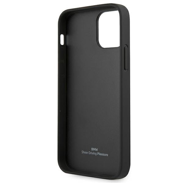 BMW Leather Curve Perforate Case for iPhone 12 Pro Max - Black