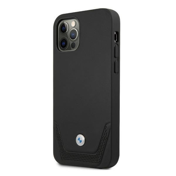 BMW Leather Perforate Case for iPhone 12 Pro Max - Black