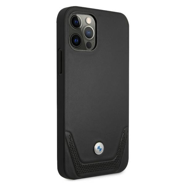 BMW Leather Perforate Case for iPhone 12 / iPhone 12 Pro - Black