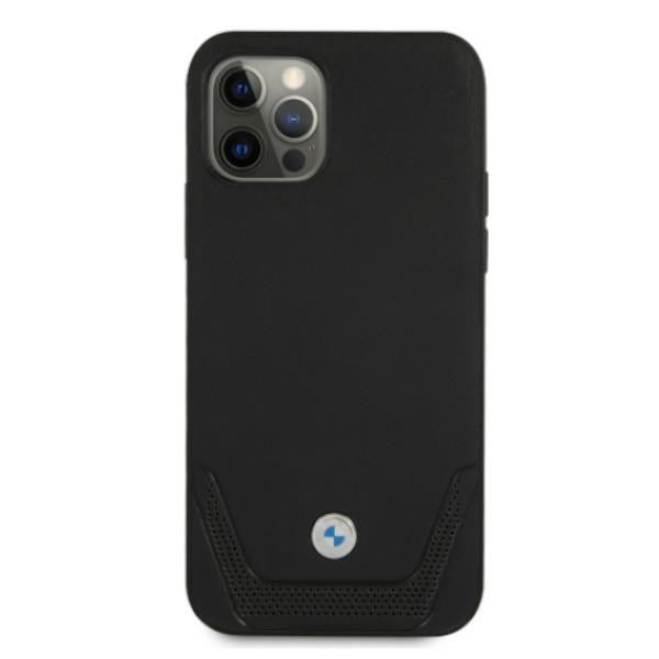 BMW Leather Perforate Case for iPhone 12 / iPhone 12 Pro - Black