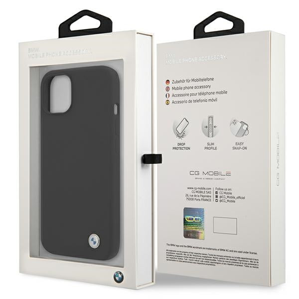 BMW Silicone Signature Case for iPhone 13 mini - Black