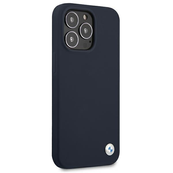 BMW Silicone Signature Case for iPhone 13 Pro Max 6.7&quot; - Navy Blue