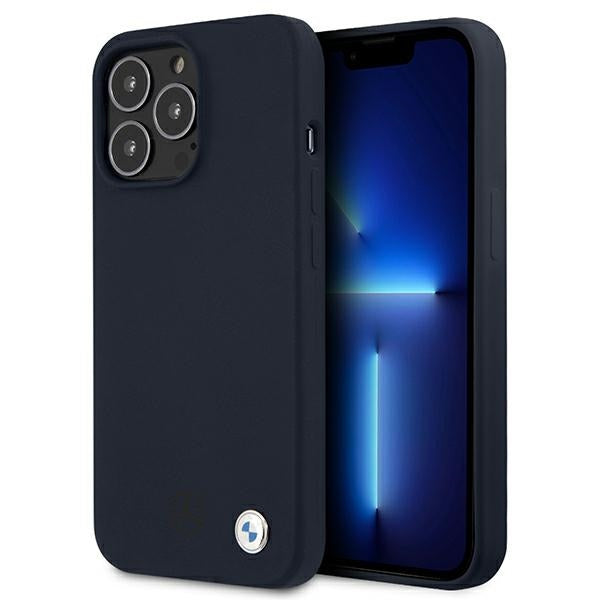 BMW Silicone Signature Case for iPhone 13 Pro Max 6.7&quot; - Navy Blue