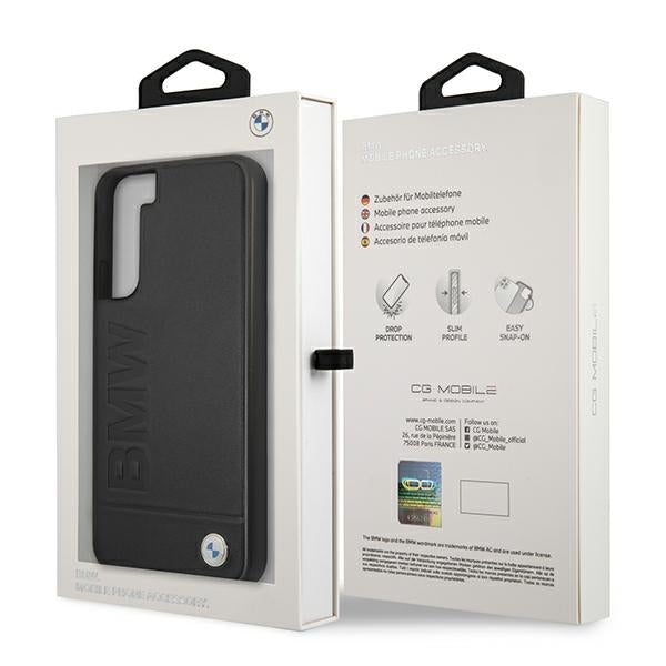 BMW Signature Logo Imprint Case for Samsung Galaxy S22+ - Black