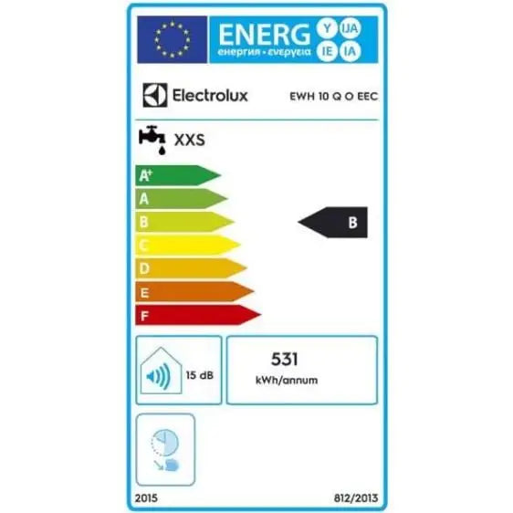 Boiler ELECTROLUX EWH 10 QO - 10 l. over a sink - Над мивка<<<Бойлери<<<Климатизация/Отопление<<<TechnoMix