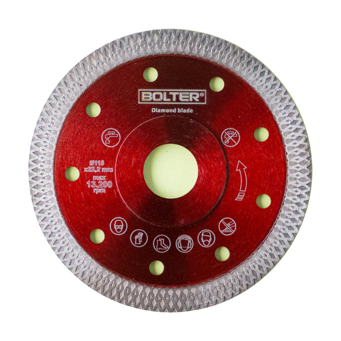 DIAMOND DISC FOR CUTTING GRANITE GRES 115 MM BOLTER