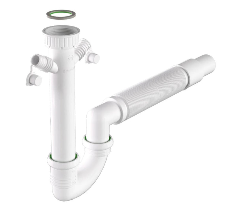 SINK TRAP 1 1/2 F40 WITH 2 GV SPOUTS