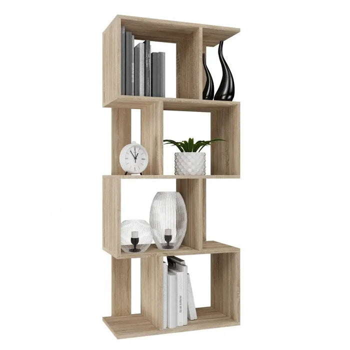 Bookcase FIESTA 4P 59.5x30x140 cm sonoma oak - Wooden shelvesRGA-DRE<<<ShelvesRGA<<<ActionPL