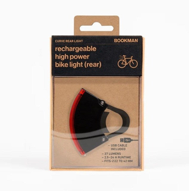 BOOKMAN Curve Rear bicycle light Black, Red