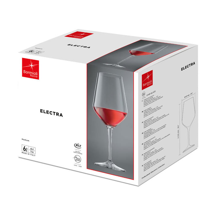 GLASS FOR RED WINE 440 ML 6PCS ELECTRA M BORMIOLI ROCCO