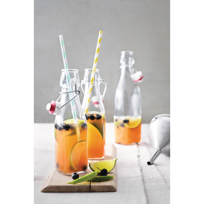 BOTTLE WITH HERMETIC CAP 250ML 1PCS BORMIOLI ROCCO SWING