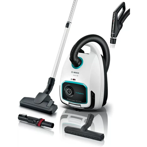 Bosch BGL6HYG1 Series 6 Vacuum cleaner with bag 4l ProHygienic Remote control UltraAllergy filter White