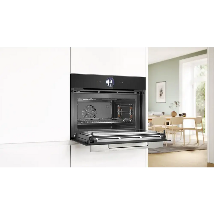 Bosch CMG7361B1 SER8 Compact combi microwave oven EcoClean back 20 HM TFT-touchdisplay - Фурни<<<BOSCH