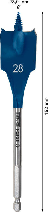 BOSCH EXP FLAT WOOD DRILL BIT 28 MM
