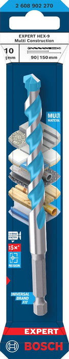BOSCH EXPERT DRILL BIT HEX-9 MULTI 10MM