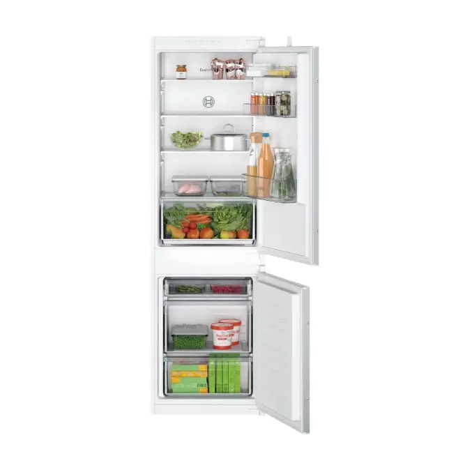 Bosch KIV86NSE0 SER2 BI fridge-freezer LowFrost E 177,2 x 54.1 cm 267l(183 + 84) 35dB Eco Airflow BigBox sliding hinge