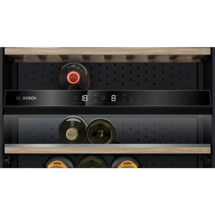 Bosch KWK36ABGA SER6 Wine display case with glass door G 186 x 60 x 61 cm Number of shelves - 10 Capacity for bottles