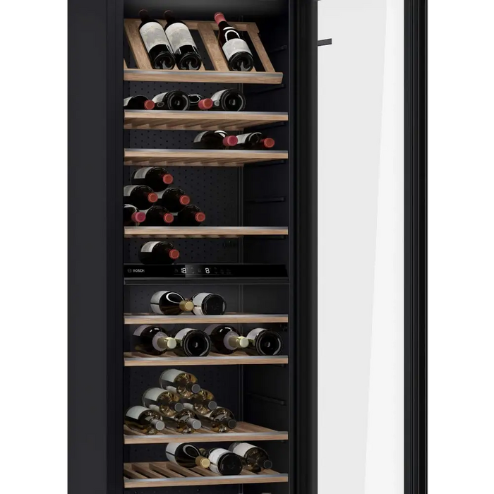 Bosch KWK36ABGA SER6 Wine display case with glass door G 186 x 60 x 61 cm Number of shelves - 10 Capacity for bottles