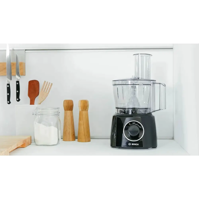 Bosch MCM3201B Kitchen machine MultiTalent 3 800 W BPA-free plastic bowl 2.3 l Double-sided stainless steel disc