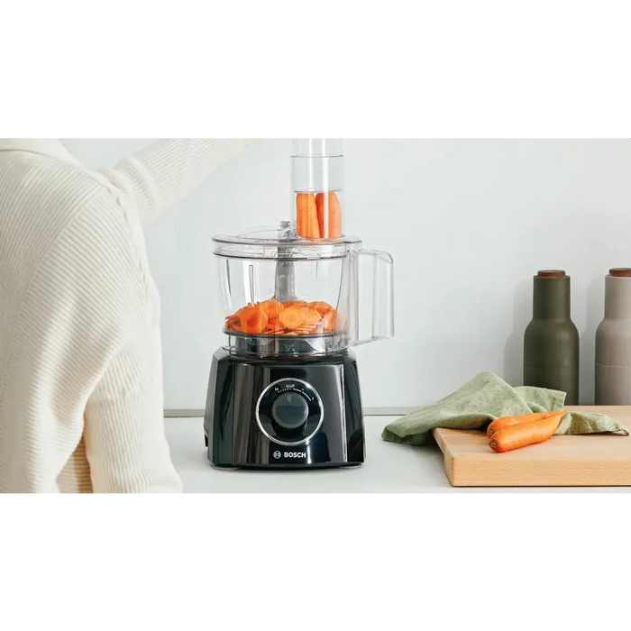 Bosch MCM3201B Kitchen machine MultiTalent 3 800 W BPA-free plastic bowl 2.3 l Double-sided stainless steel disc