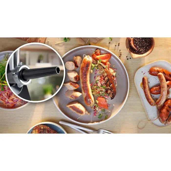 Bosch MFWS440B Meat mincer - MultiPower 1900 W Planetary gearbox 2,5 kg/min kebbe attachment sausage attachment reverse