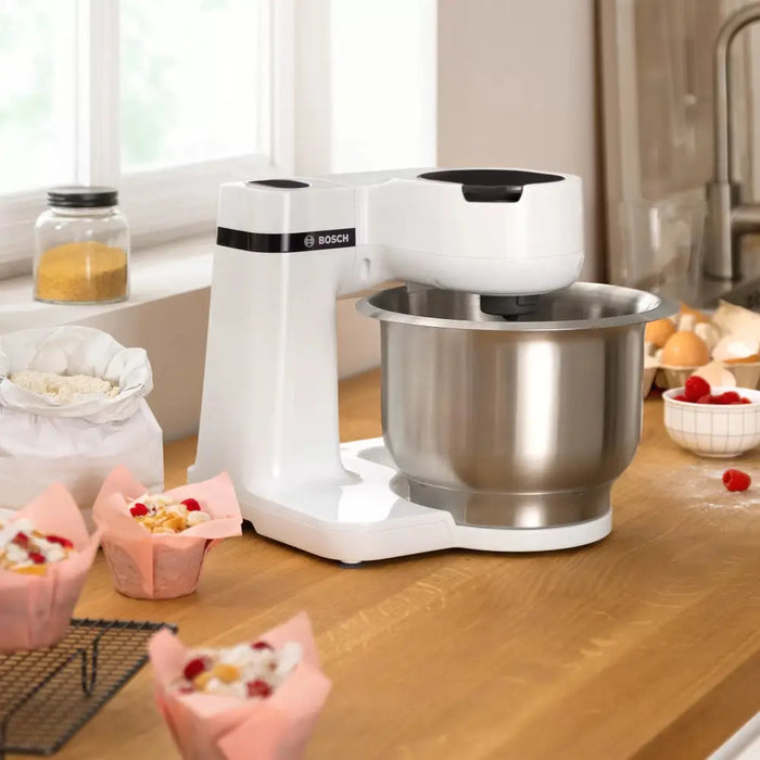 Bosch MUMS2EW40 Kitchen machine MUM Serie 2 700 W add. Meat mincer Plastic blender Citrus press White - Кухненски