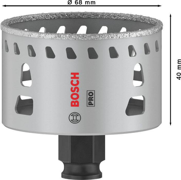 CROWN DRILL FOR TILES F68 BOSCH PRO