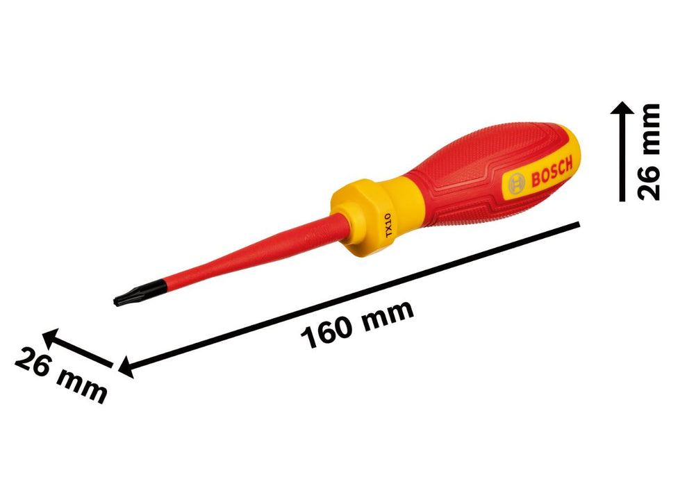 SCREWDRIVER TORX 1000V 10X75 BOSCH PRO