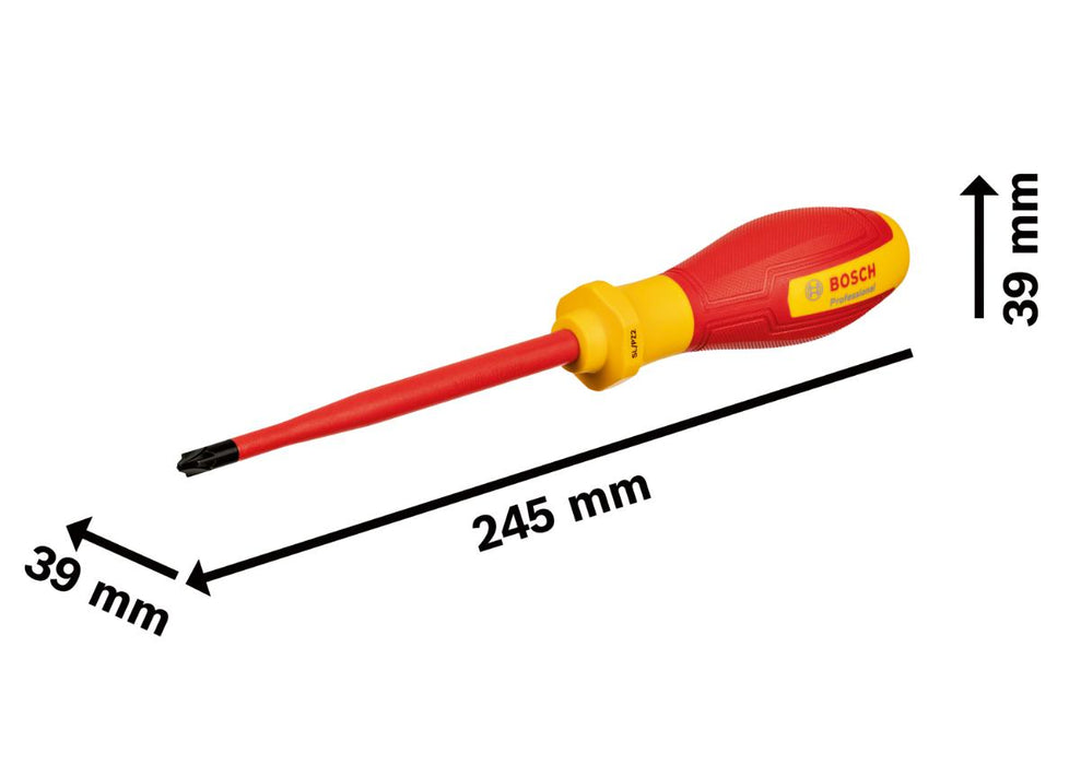 SCREWDRIVER 1000V SL/PZ 2X125 BOSCH PRO