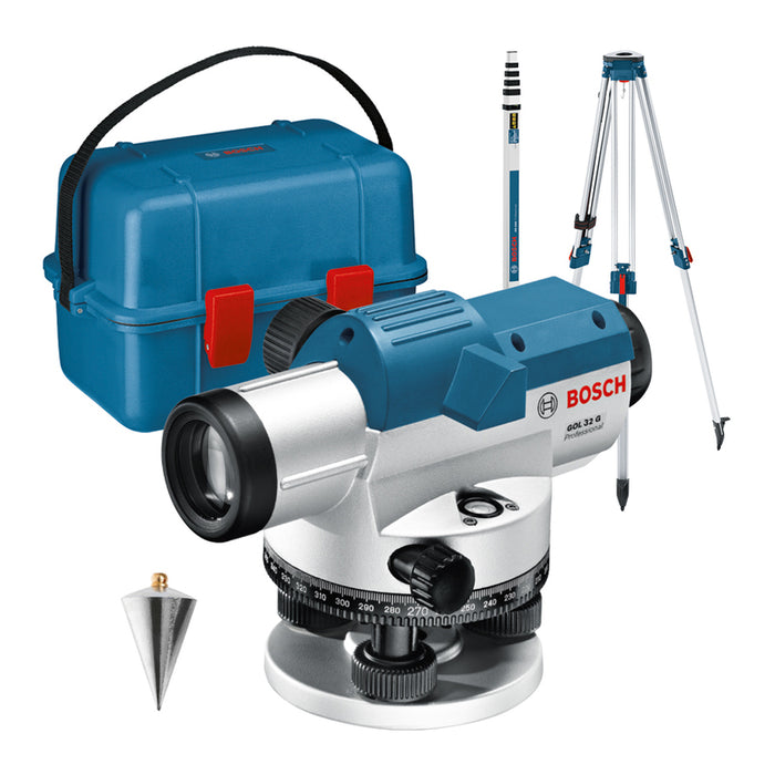 КОМПЛЕКТ ОПТИЧЕН НИВЕЛИР BOSCH PROFESSIONAL GOL 32 G