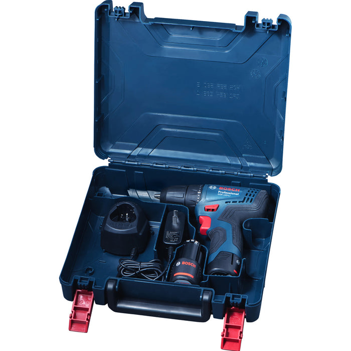 BATTERY DRILL BOSCH PROFESSIONAL GSR 120 Li 12 V, 30.00 nm, NUMBER OF BATTERIES 2, 2.00 Ah, SUITCASE