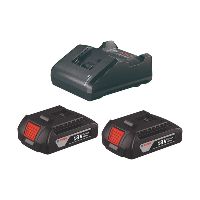 BATTERY SET BOSCH PROFESSIONAL GSR 185+GDR180 18 V, NUMBER OF BATTERIES 2, 2.00 Ah