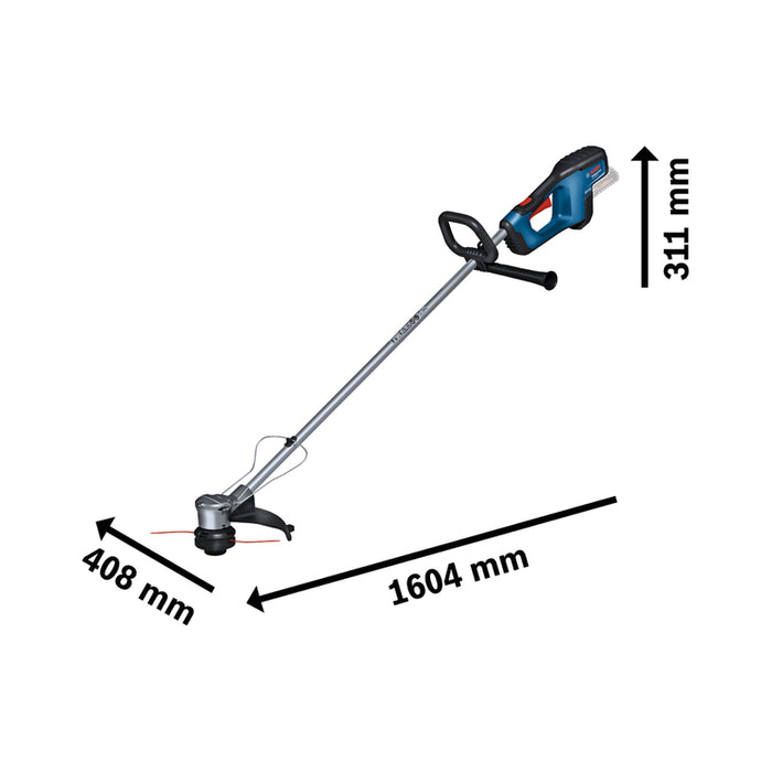 BATTERY TRIMMER FOR GRASS AND SHRUBS BOSCH PROFESSIONAL GRT 18V-33 18 V, WITHOUT BATTERY AND CHARGER, CUTTING WIDTH 33.00 cm