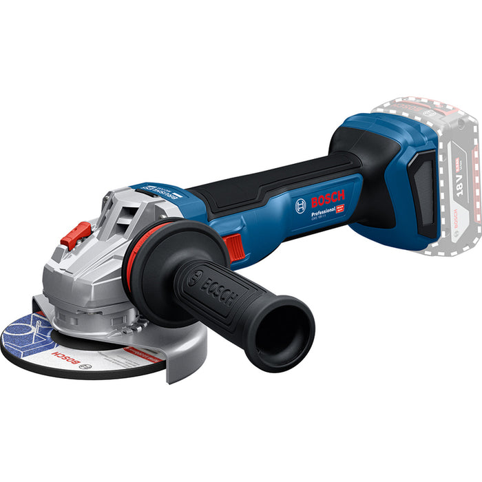 BATTERY BRUSHLESS ANGLE GRINDER BOSCH PROFESSIONAL GWS 18V-11 18 V, WITHOUT BATTERY AND CHARGER, 125 mm