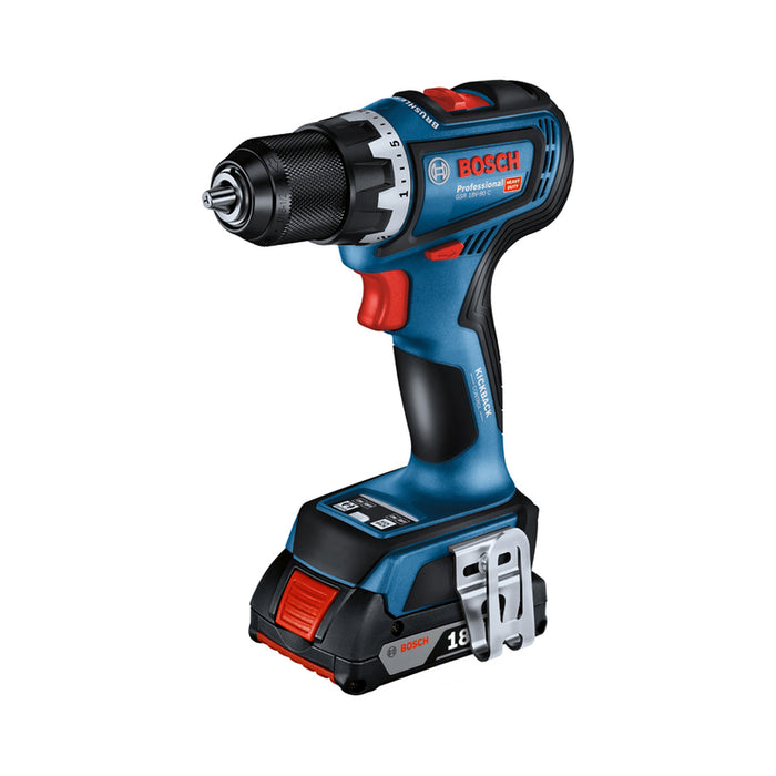BATTERY BRUSHLESS DRILL BOSCH PROFESSIONAL GSR 18V-90 18 V, 64.00 nm, NUMBER OF BATTERIES 2, 2.00 Ah, SUITCASE