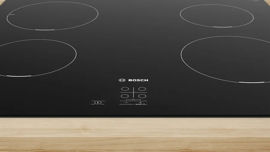 Bosch PUG611AA5E SER2 Induction hob 60 cm 4 zones surface mount without frame Black - Плотове<<<BOSCH