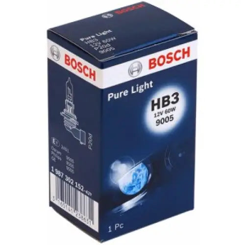 BOSCH PURE LIGHT HB3 4000K 60W 12V CARTON BOX X1 PCS - КРУШКИ И СВЕТЛИНИ<<<MaxCar