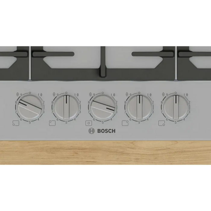 Bosch Serie 6 PCQ7A5I90 hob Stainless steel Built-in 75 cm Gas 5 zone(s) - Built-in hot platesAGD-PGZ<<<Home Appliance